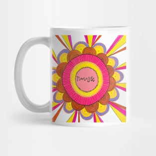 Namaste Yogi Floral Mandala Mug